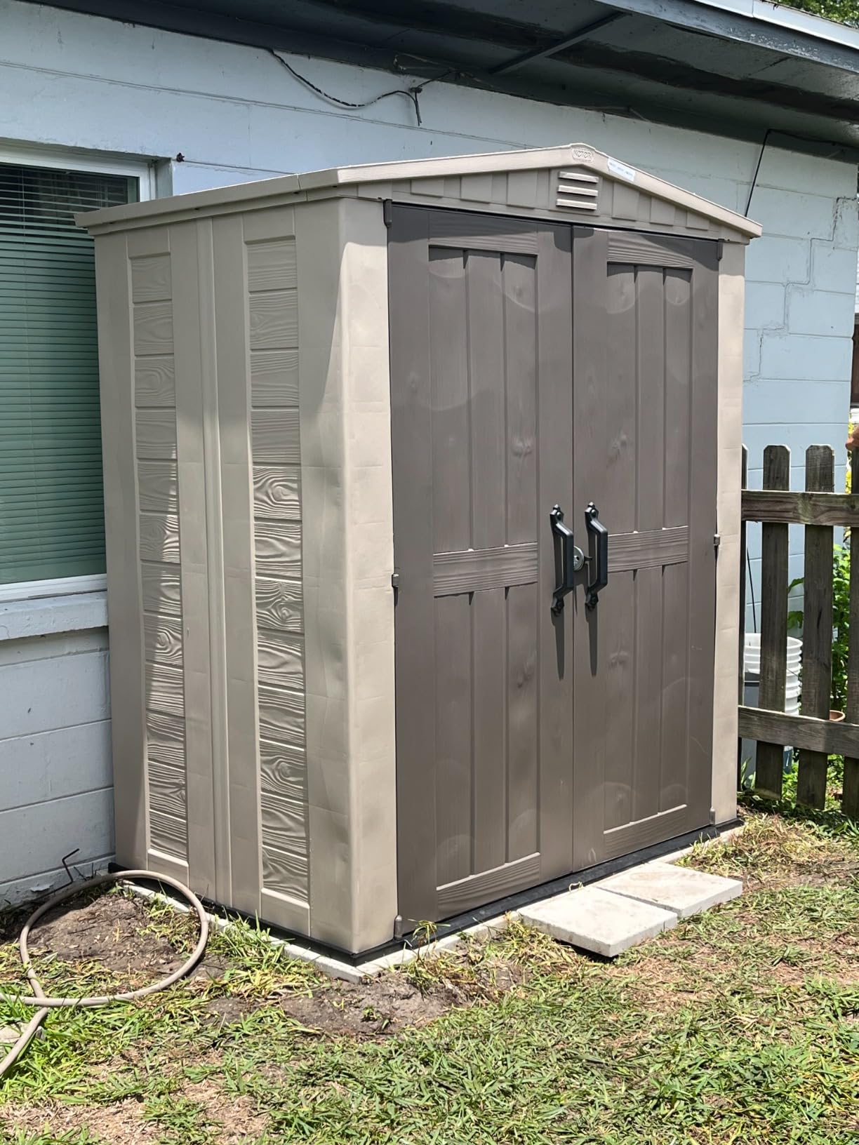 58/mo Finance Keter Factor 6x3 Outdoor Storage Shed KitPerfect to