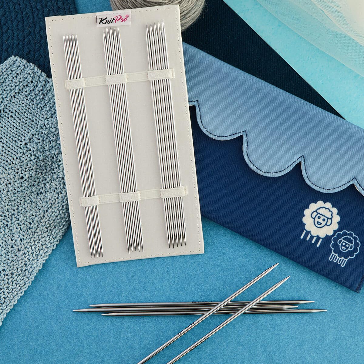 KnitPro Nova Starter Double Pointed Needle Set 6" (15cm), Silver - Image 4