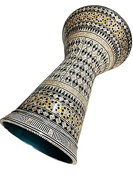 Gawharet El Fan タブラ 打楽器 ダルブッカ　ベリーダンス Gawharet-Elfan】 モザイク ダラブッカ NG-14 - 世界の楽器 RAGAM