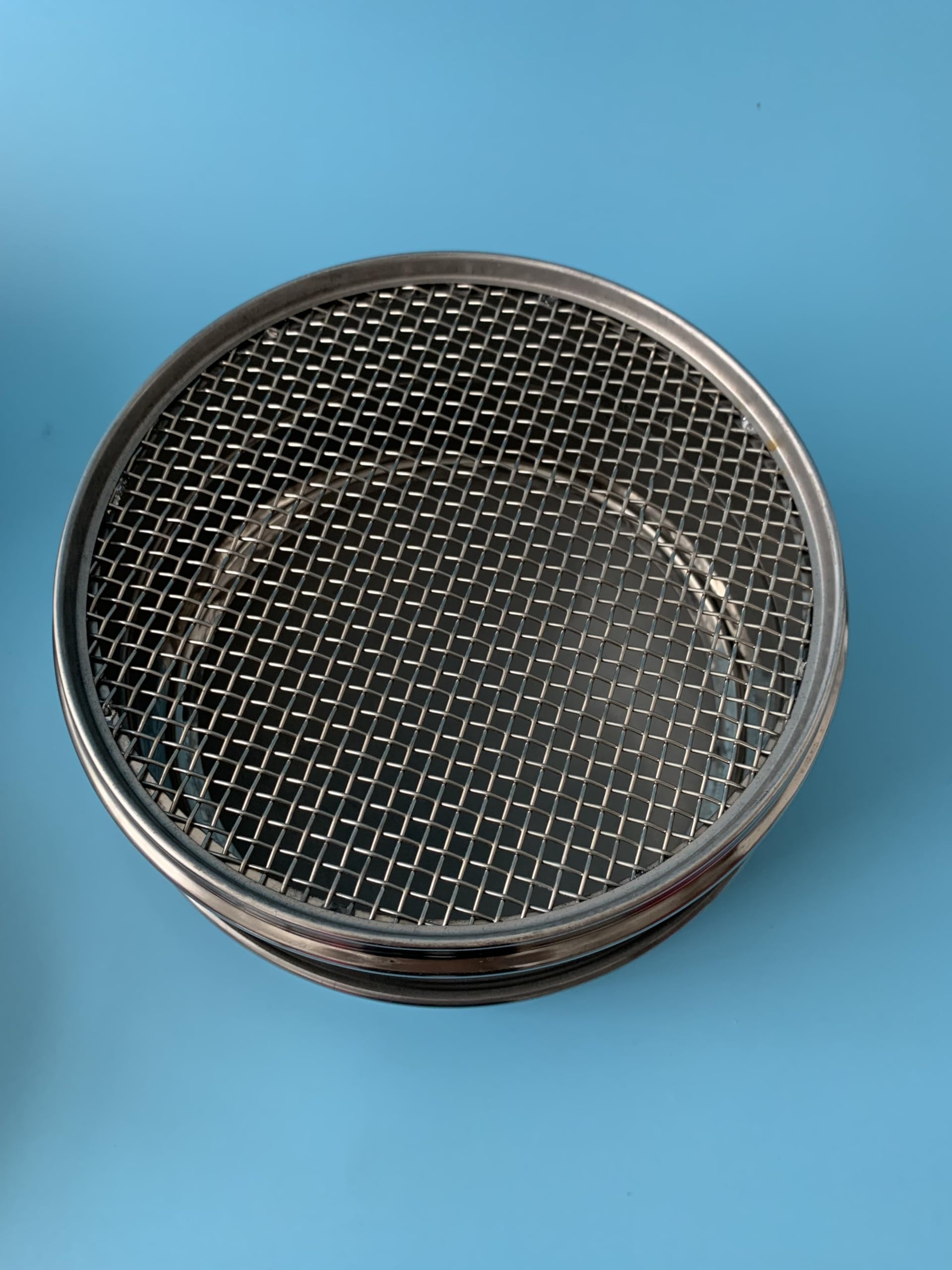 sito mikronowe ze stali nierdzewnej, Sito laboratoryjne, ekonomiczne sito testowe, rozmiar oczek SS20#10/2 mm, średnica 8"/20 cm(#8/2.36mm)