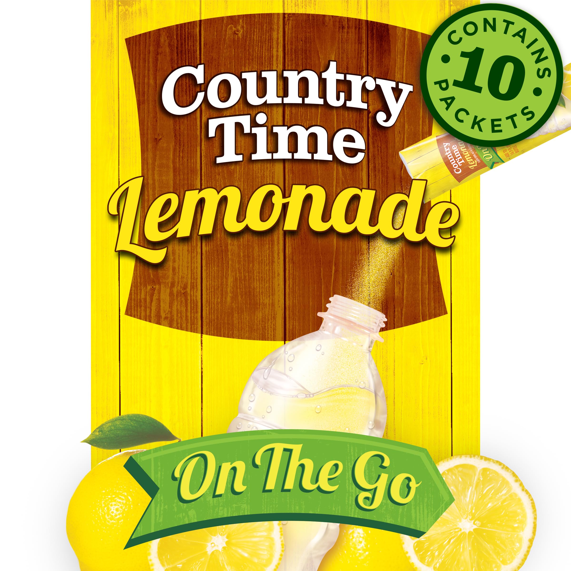 Lemonade Naturally Flavored with other natural flavor On-The-Go Powdered Drink Mix, 60 ct Packs, 6 Boxes, 10 ct Packets