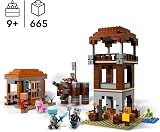 LEGO Minecraft L’Avant-Poste de Pillards et Le Ravageur - Jouet de Construction - Figurine Articulée avec Mâchoires Mordantes & Forteresse de Village - Cadeau pour Gamer, Garçon ou Fille 9 Ans 21278 - 2