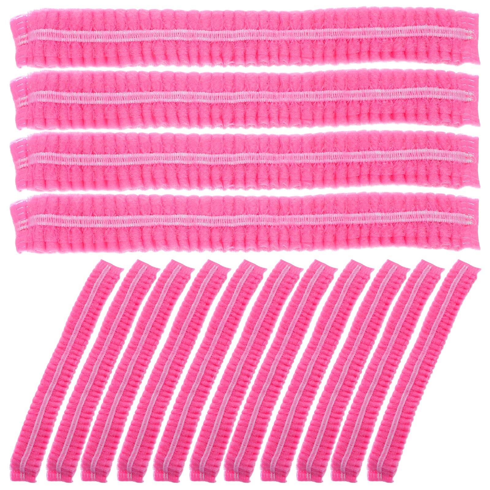 Zerodeko 200pezzi Cuffia Bouffant Usa e Getta Non Tessuta Retina Copri Elastica Cappello Antipolvere Per Officina Laboratorio Salone Catering