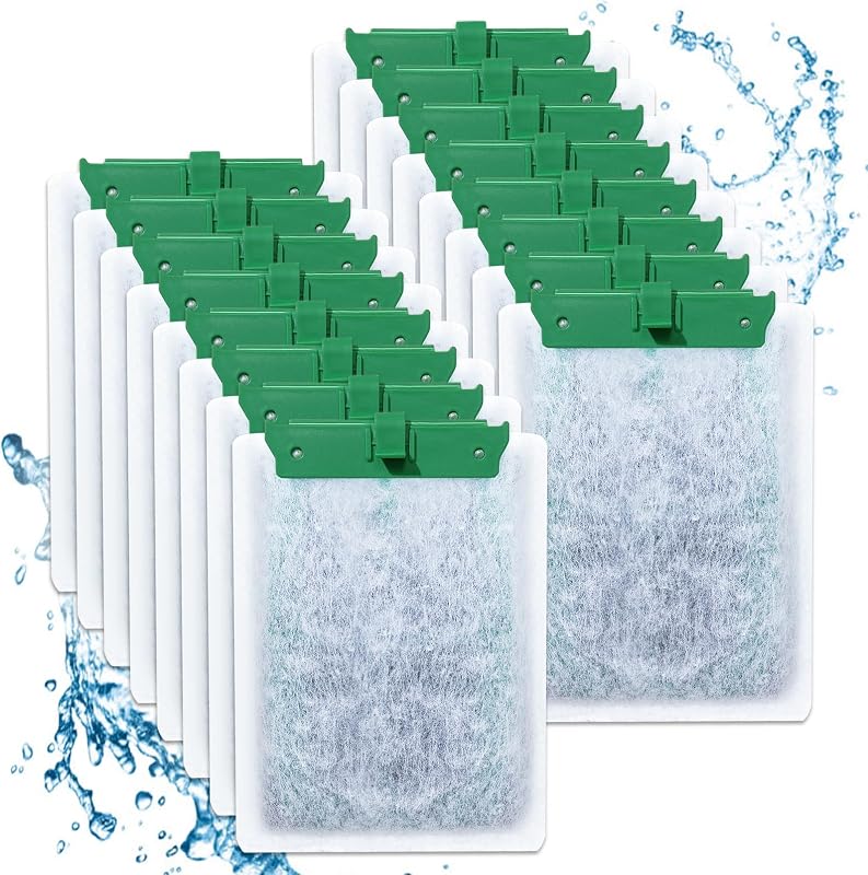 Refil de Filtro para Aquário com Carvão Ativado Compatível com Tetra Whisper Bio-Bag PF10 Cunina – Pacote com 16