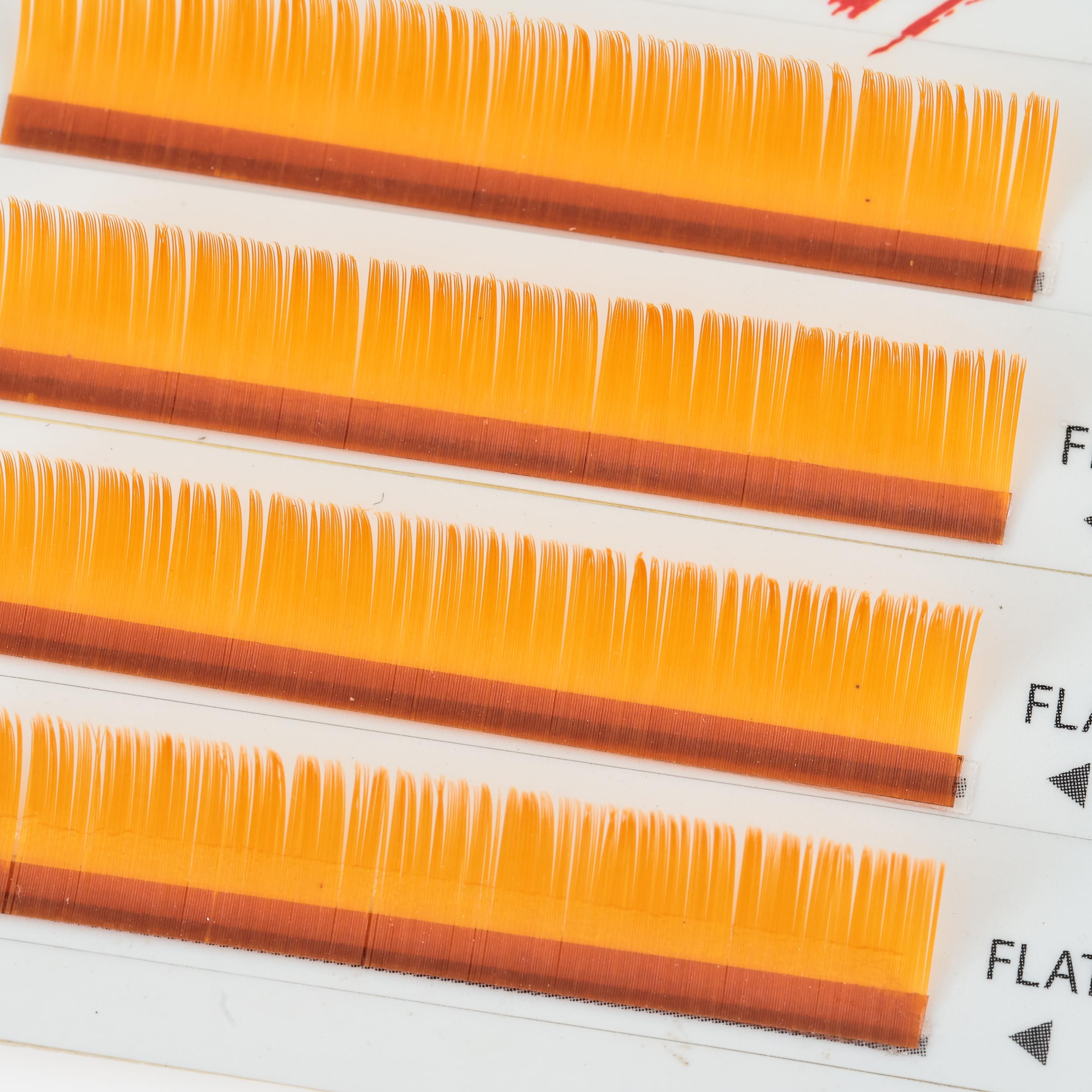 Air Sable Flat Vivid Tone Orange 4 Lines C Curl0.20mmÃ—9mm