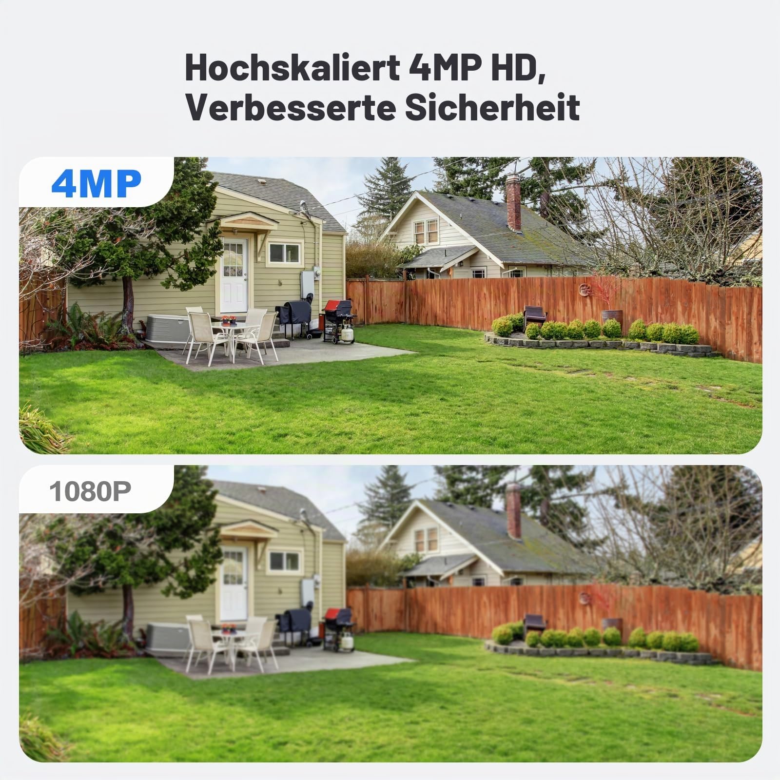Anpviz 4MP PoE IP Kamera Outdoor, Überwachungskamera Aussen