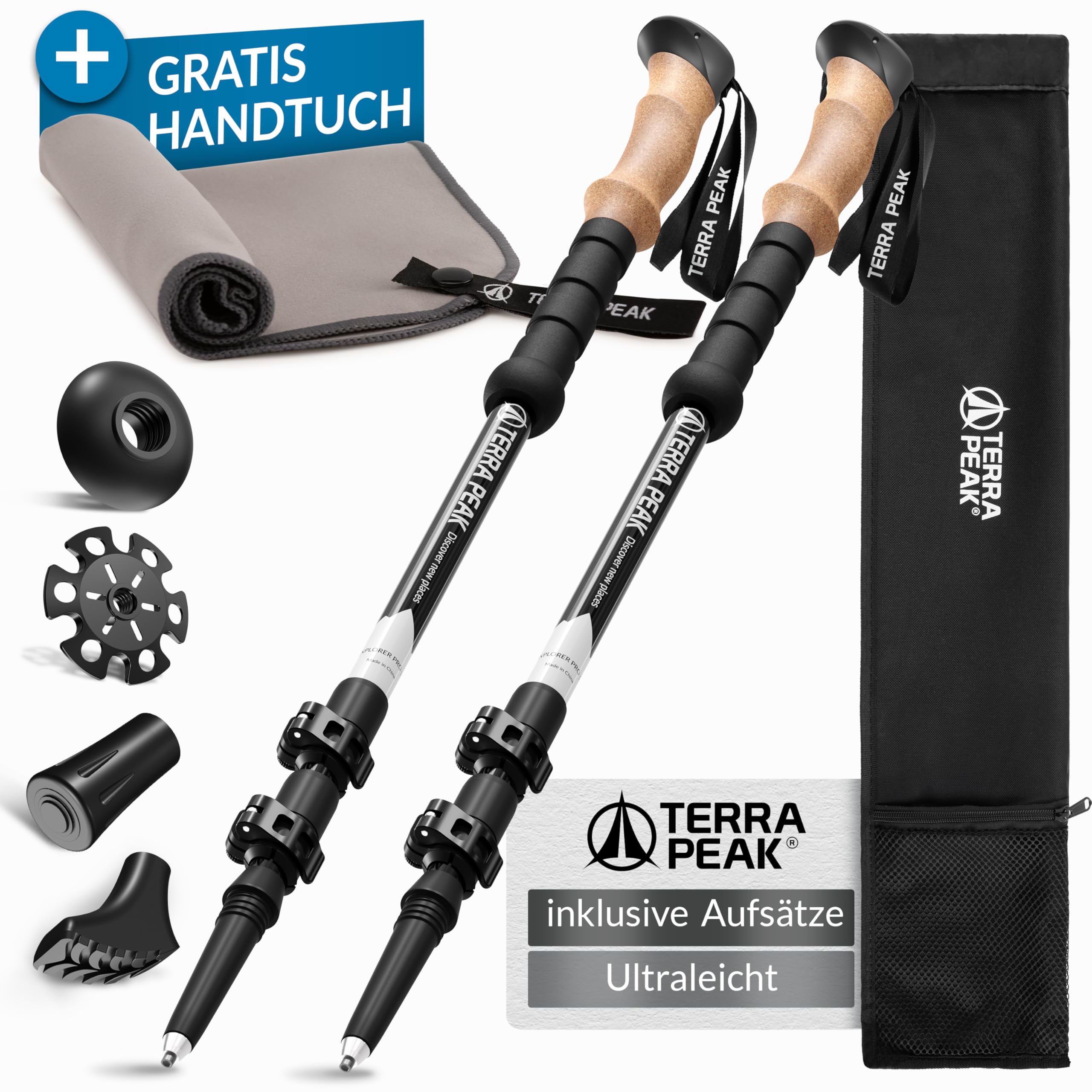 Terra Peak Premium Wanderstöcke (Aluminium)
