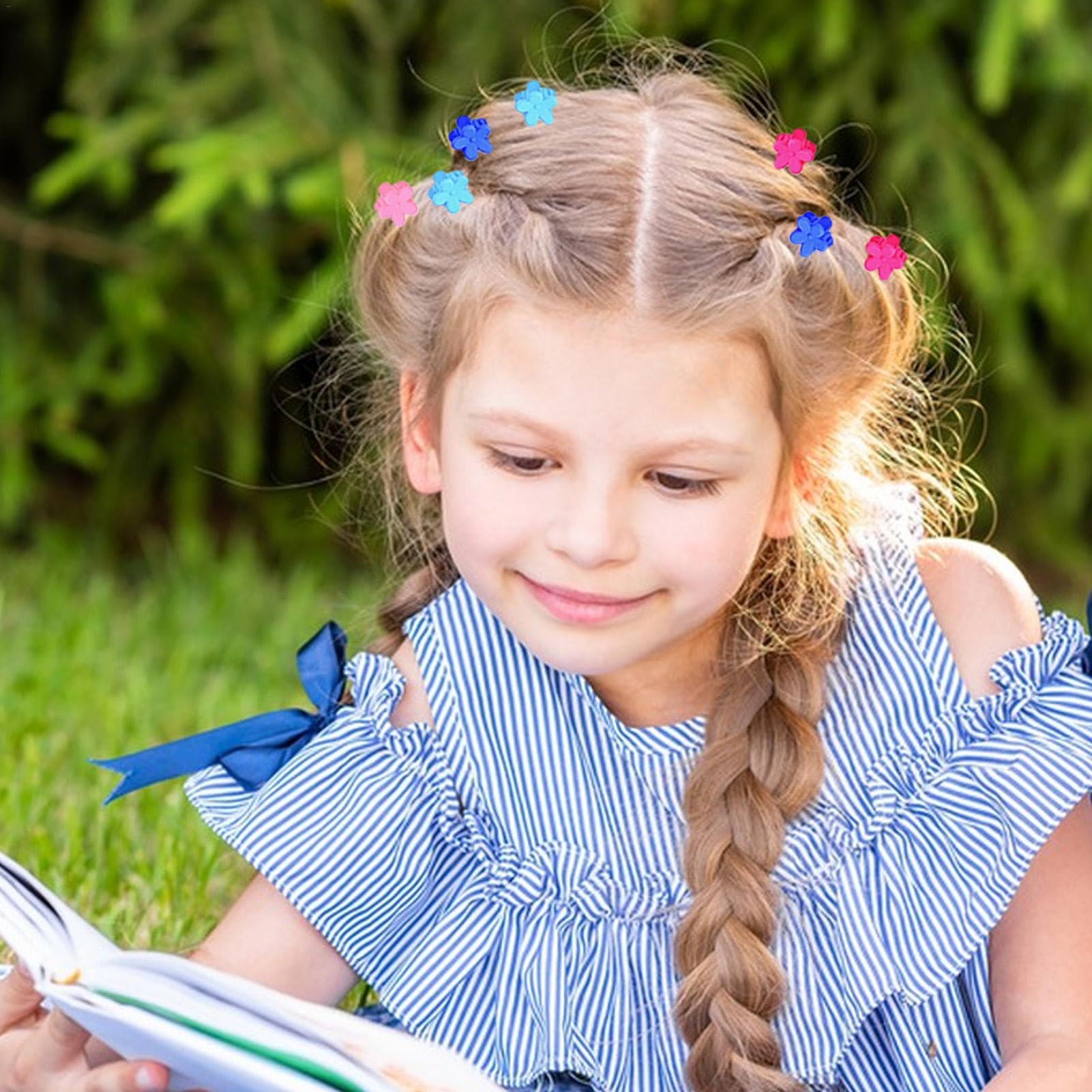 Amazon.co.jp: Foeirp ヘアタイセット、小さな女の子のヘア 