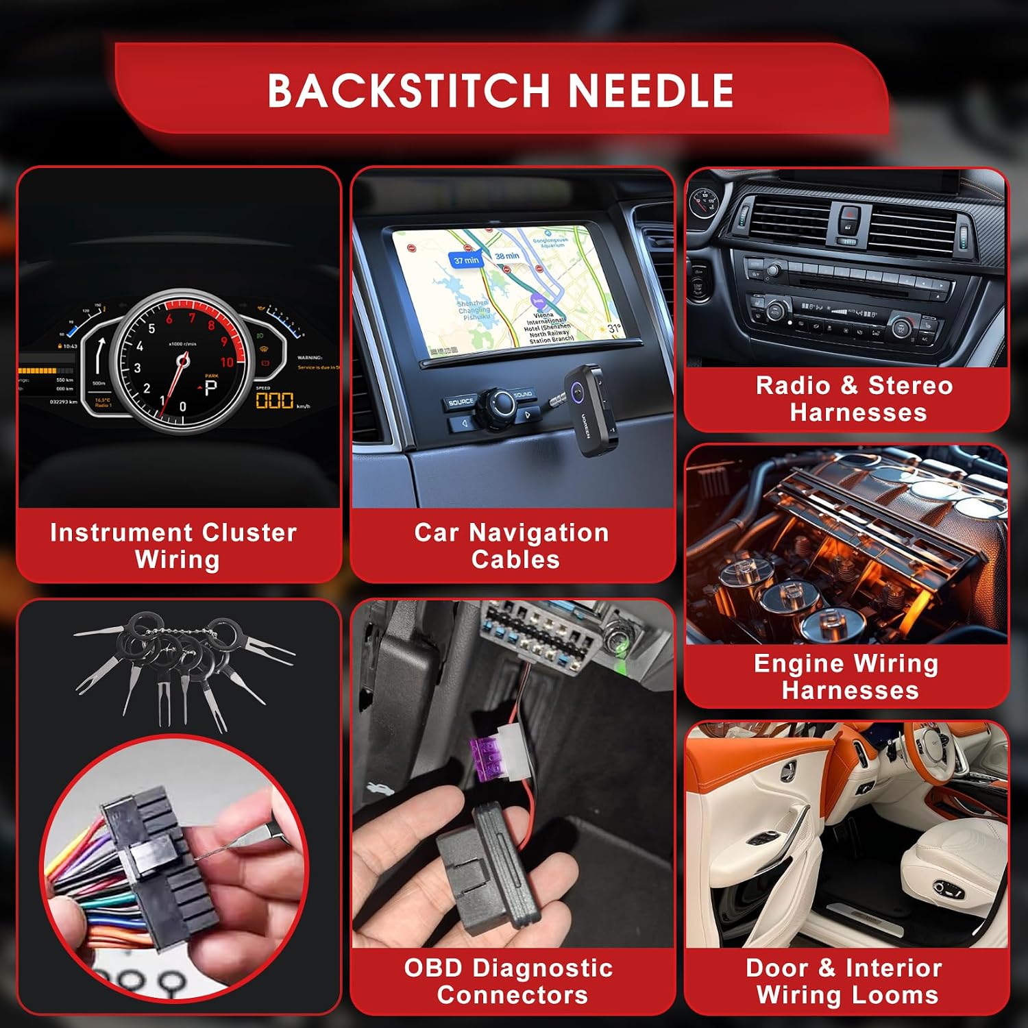 Electrical Disconnect Pliers, Professional Electrical Connector Removal Tool for Automotive Terminal Connectors, Heavy Duty Connector Removal Tool for Cars, Trucks, Electrical Systems