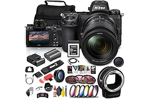 Nikon Z 6II Mirrorless Camera, 24-70mm Lens, FTZ Mount, 64GB XQD Card, Accessories Bundle