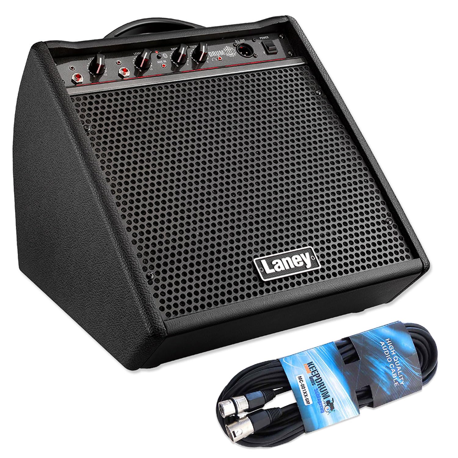 Laney DH-80 - Amplificatore per batteria elettrica con cavo XLR