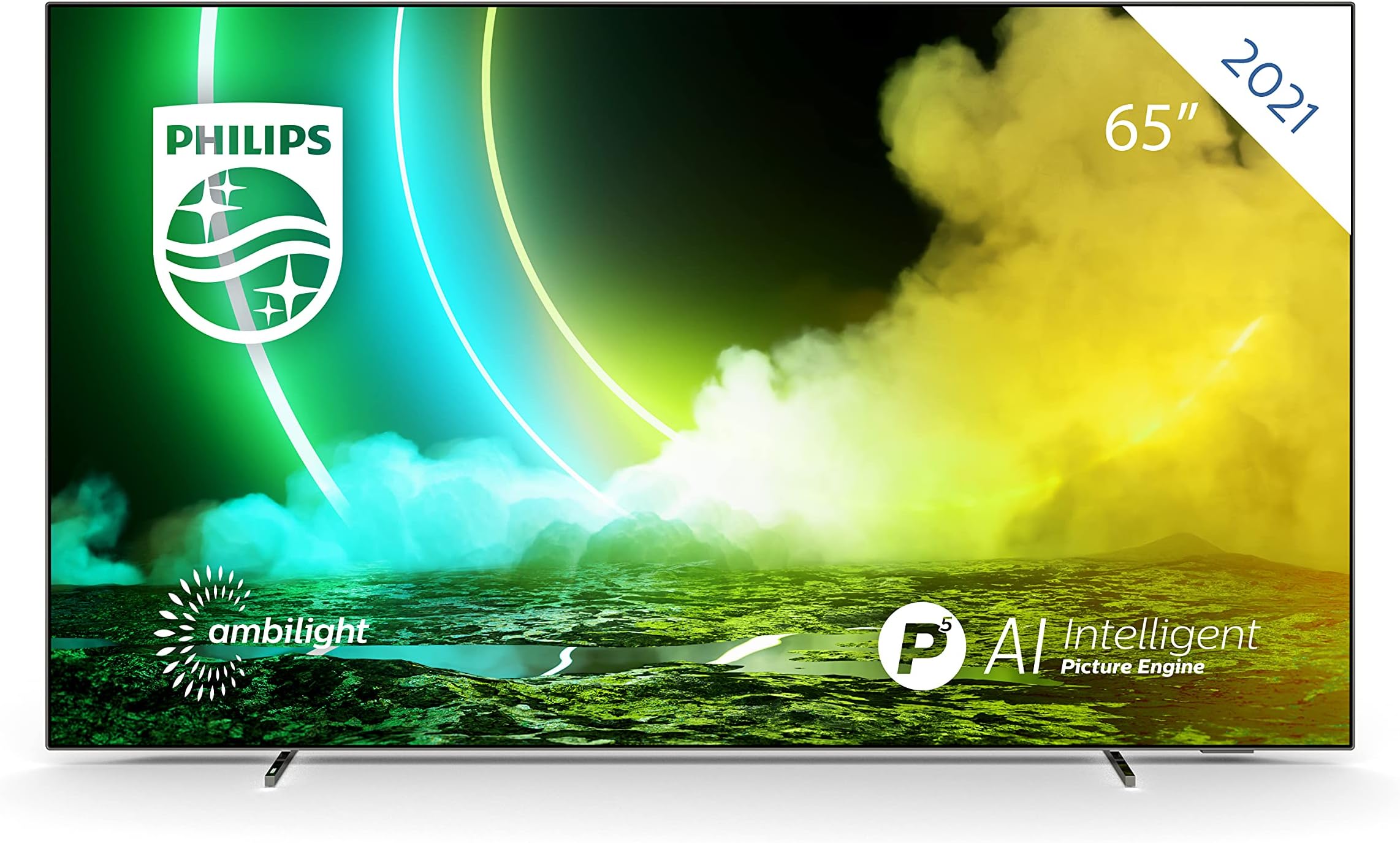 PHILIPS 65OLED705/12 65-Inch 4K OLED TV | Ambilight, UHD & HDR10+ | Dolby Vision & Dolby Atmos | Google Assistant & Alexa Compatible [Energy Class G]