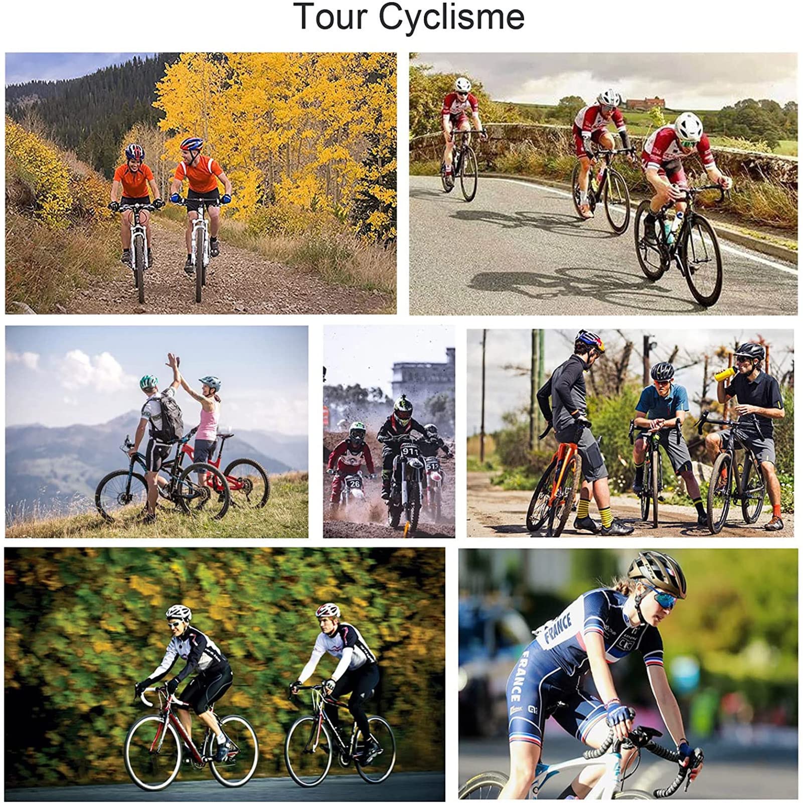 Vêtements Cyclisme Pro Homme Tenue Cycliste Manche Courte, Été Jerseys VTT et Cuissard à Bretelle avec 9D Gel Rembourré Respirant, Séchage Rapide,Maillot de Cyclisme Pro Homme