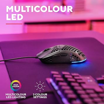 GXTrust Helox USB Gaming Mouse Superlight 65g, Black