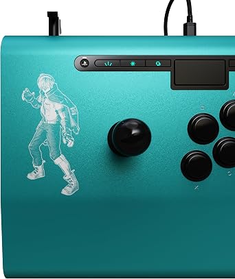 PDP Victrix Pro FS Playstation Fight Stick for PS4, PS5, PC, Durable Aluminum, Sanwa Denshi Buttons, Ergonomic Wrist Slope, Detachable Joystick, Tournament Grade for Fighting Games KOF Shun'ei