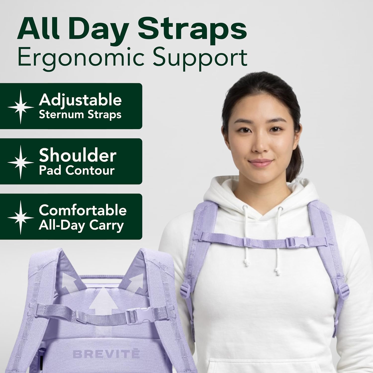 BREVITE Jumper Compact Camera Backpack 2026 Edition: A Minimalist & Travel-friendly Photography Backpack For DSLR Camera & Laptop w/Reinforced Straps & Stiffer Dividers (18L) (Lavender Dream Color)
