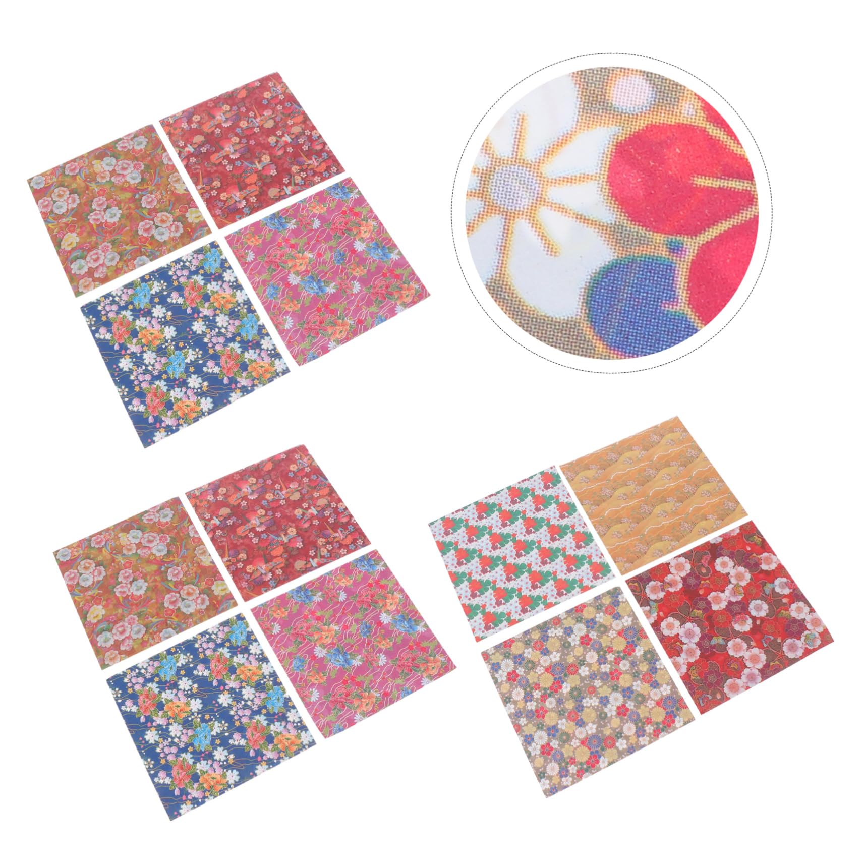 Gadpiparty 3 Sätze Doppelseitiges Origamipapier Japanisches Muster Diy Bastelpapier Quadratisch Je Für Falten Und Kreative Handarbeiten 180 Blätter * 3