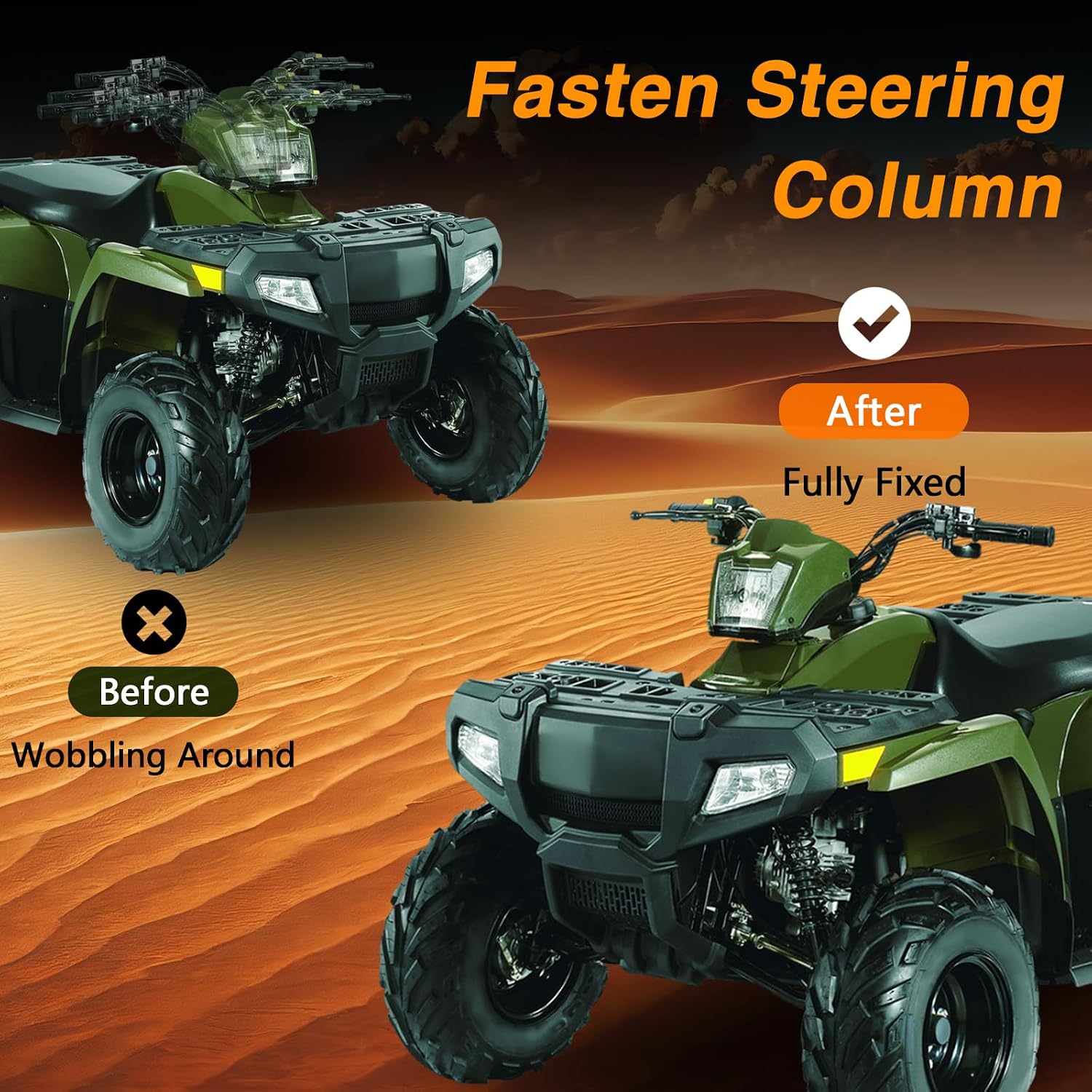 4 Pcs Steering Shaft Bushings Steering Shaft Sleeves Compatible with Polaris Outlaw 50 90 110 Predator 50 90 Scrambler 50 90 Sportsman 110 90 Replace#: 0450499