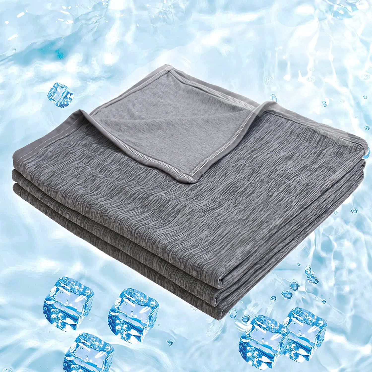 Lightweight Summer Cooling Blanket for Hot Sleeper Queen Size, Cool Blankets for Sleeping, Thin Cold Blanket for Sleeping ...