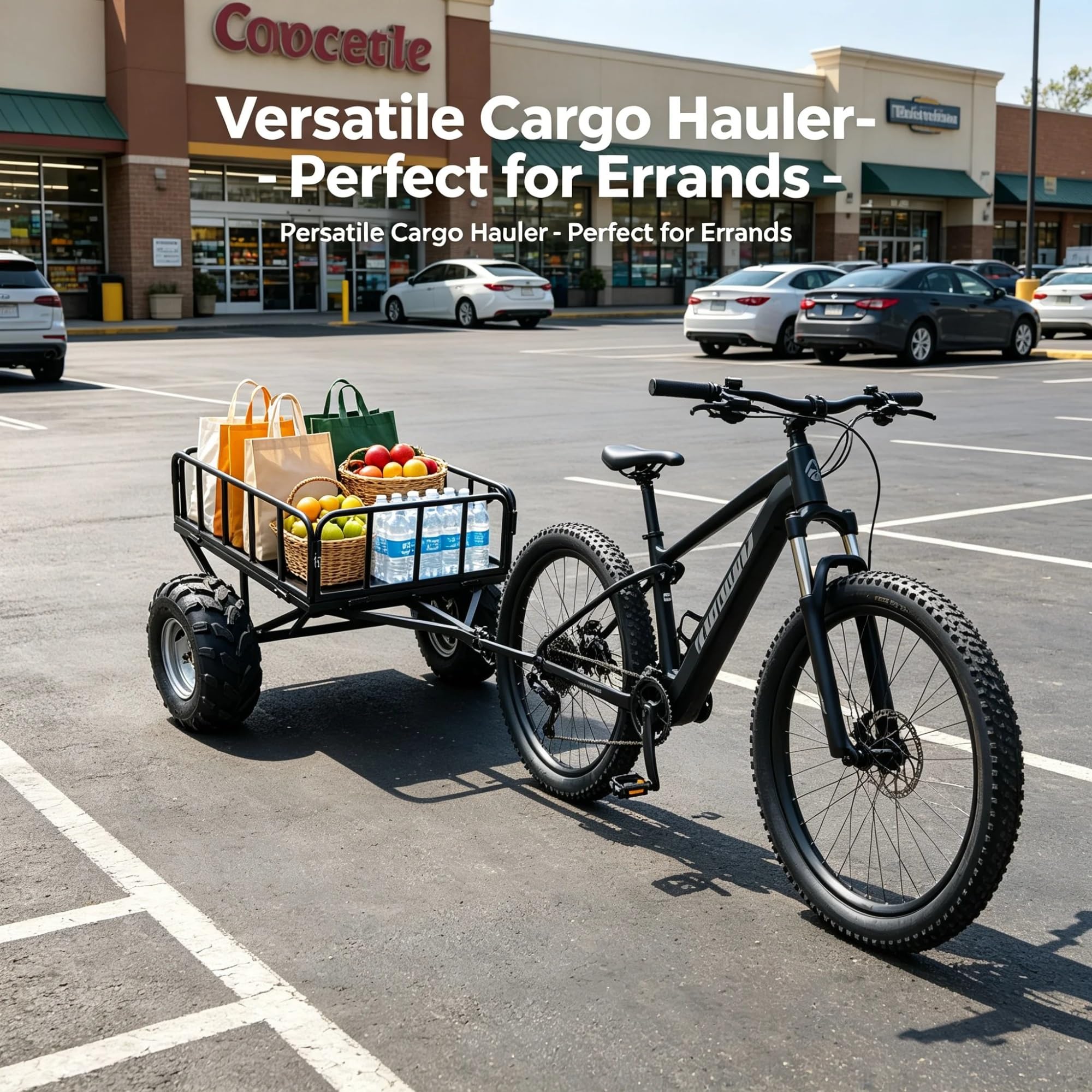 Remorque de Vélo à Roue Unique – Transporteur Tout-Terrain pour Vélos Électriques et Voyages