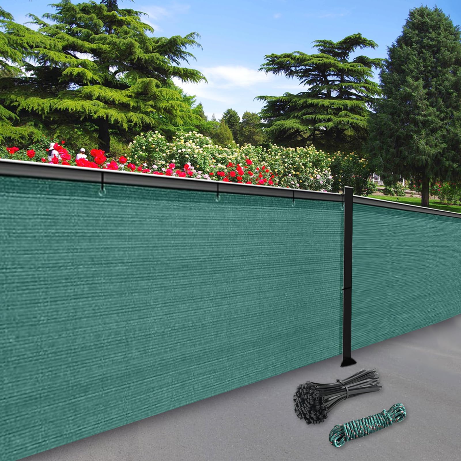 SuQurtom Garden Privacy Netting 2mx5m, Privacy Fence Screening 90% HDPE Outdoor Shading Net