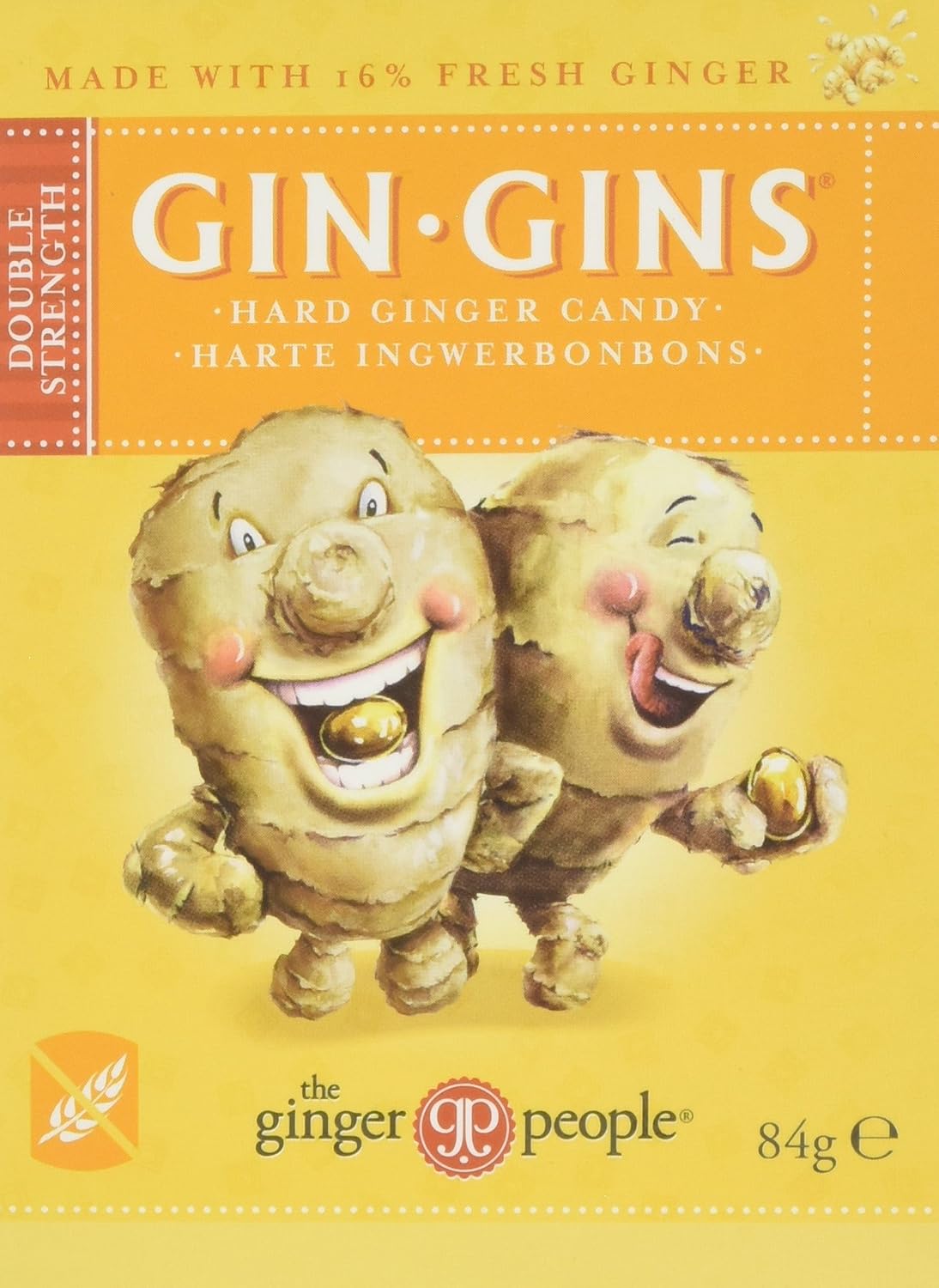 GINGER PEOPLE (THE ) Gin Gins 84g (PACK OF 1), White, 84 g (Pack of 1)