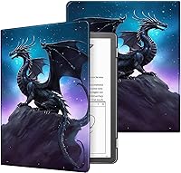Vista 68 de Funda para Kindle básico de 6 pulgadas (11.ª generación), múltiples ángulos, piel sintética, delgada, con función de encendido y apagado automático