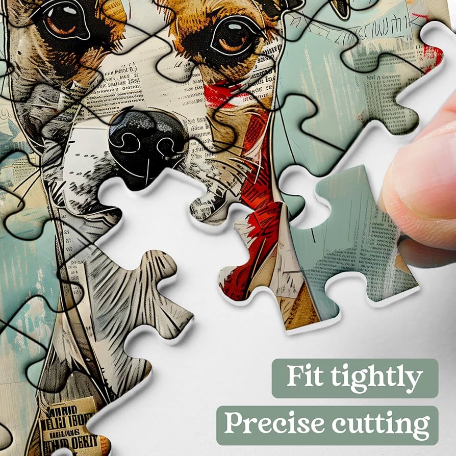 Amazon | ビンテージ犬パズル 大人用 1000ピース レトロ新聞
