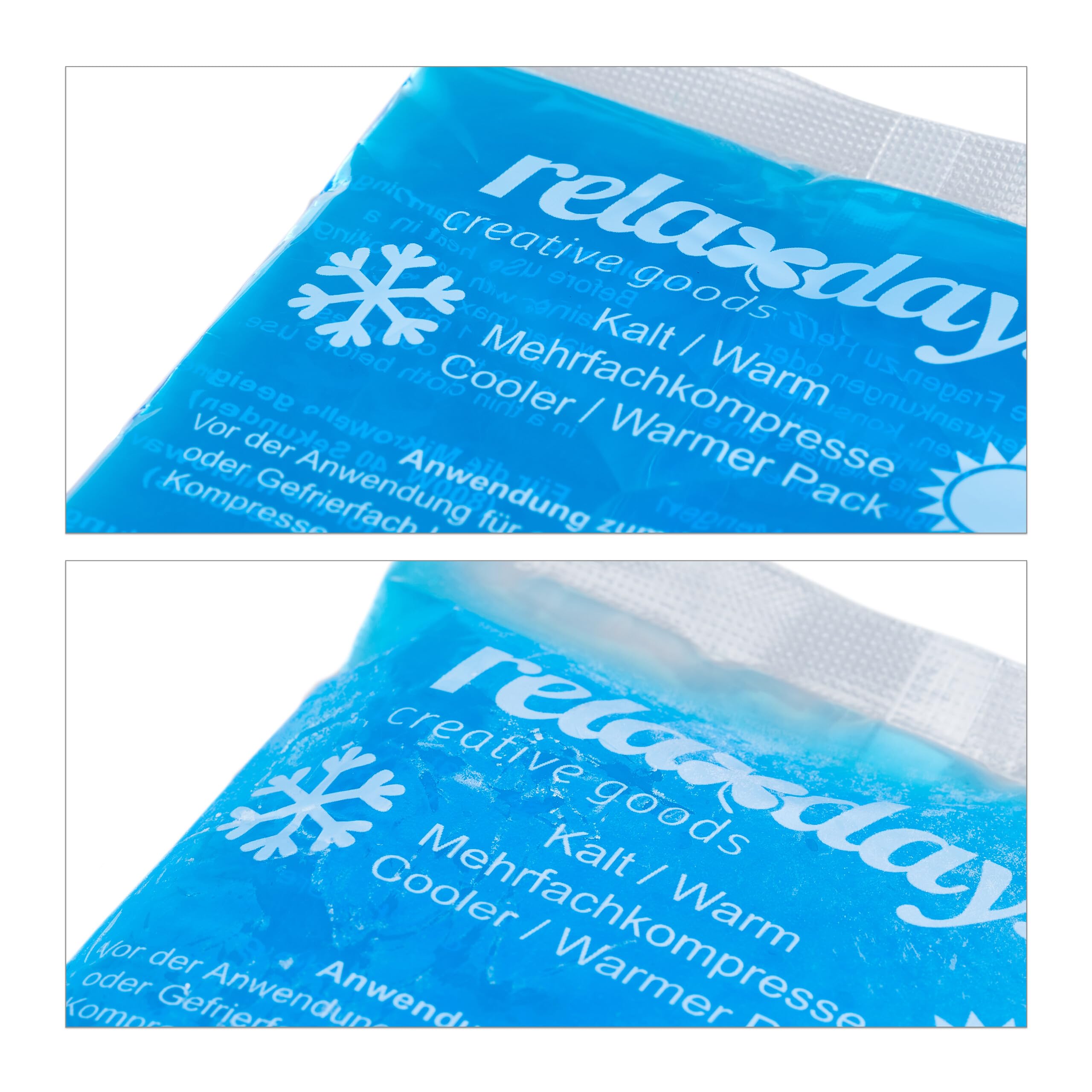 24 compresas frías y calientes, almohadillas reutilizables, 9 x 15 cm, primeros auxilios, azules, en set de 24