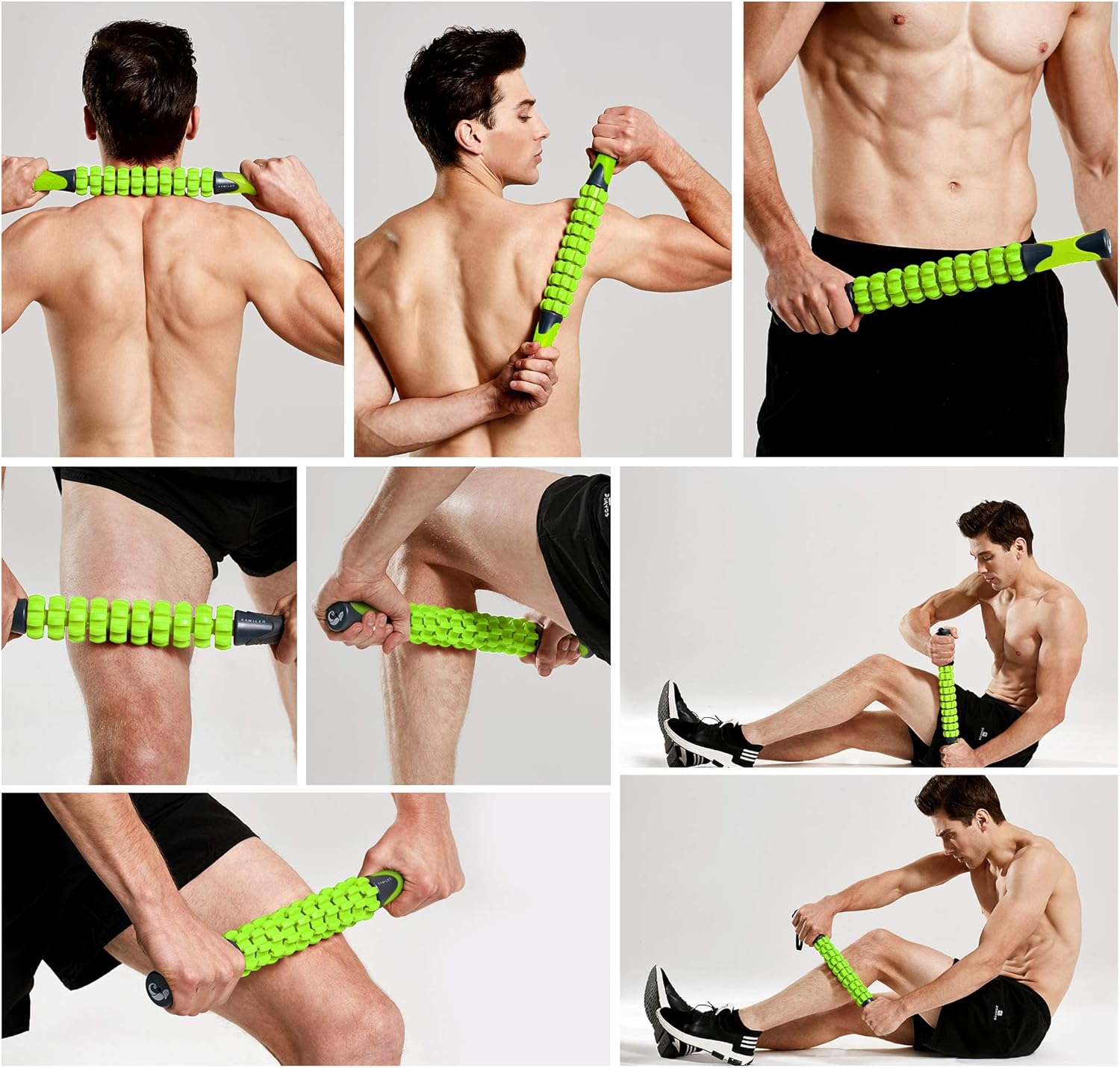 Kamileo Athlete Muscle Roller, Fascia Muscle Roller Releases Fascia to Reduce Pain, Cellulite Massager,Massage Tool to Relieve Soreness and Stiffness of Body Parts Calves, Thighs, Shoulders : Health & Household