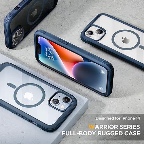 Miniatura 109 de Miracase Glass Series - Funda magnética para iPhone 15, compatible con MagSafe, de cuerpo completo, protector de pantalla de vidrio 9H integrado