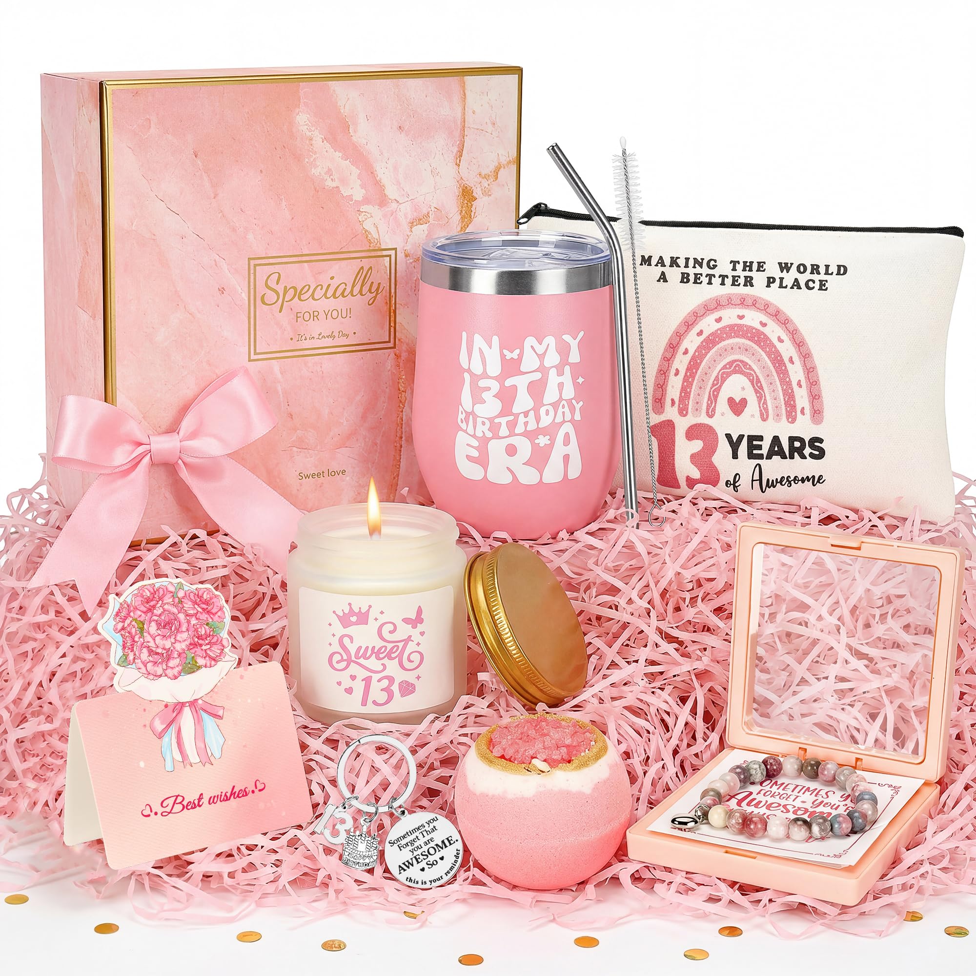 13th Birthday Gifts for Girl, Unique Gift for 13 Year Old Girl, Best Birthday Present for Daughter, Sister, Bestie, Girlfriend, Mom, Women