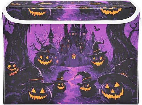 Miniatura 8 de Contenedores de almacenamiento plegables con tapas, cubos de almacenamiento de tela decorativos, organizadores de armario y cestas de Flores de