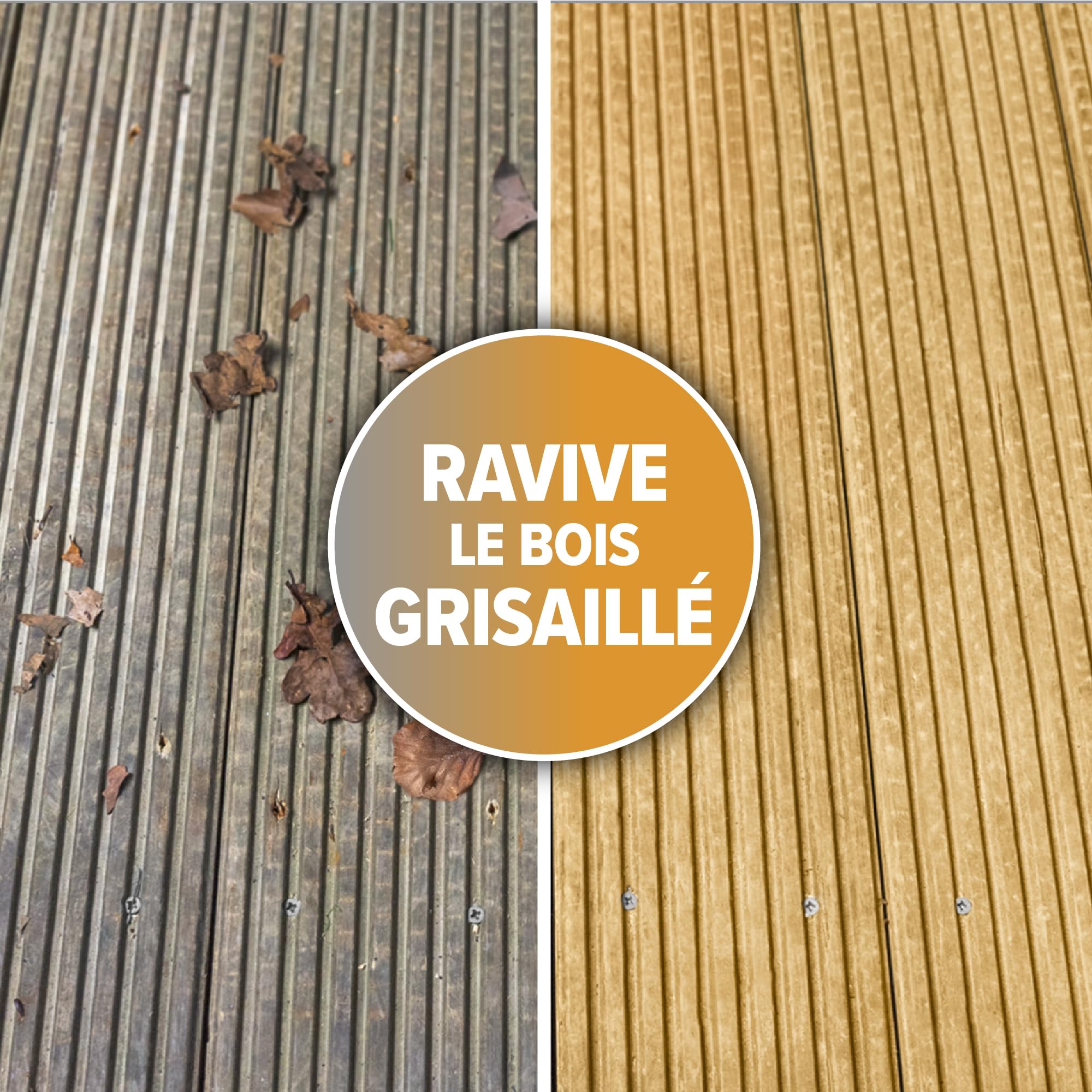 Roxil Gel Nettoyant Dégriseur pour Bois 5L - Acide Oxalique pour Meubles d'Extérieur & Terrasses - Restaure Couleur & Grain du Bois