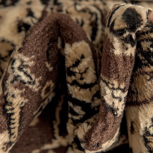 Miniatura 7 de Unique Loom Sialk Hill Collection - Alfombra de área - Washington (4 pies 1 pulgada, redonda, marrónnegro)