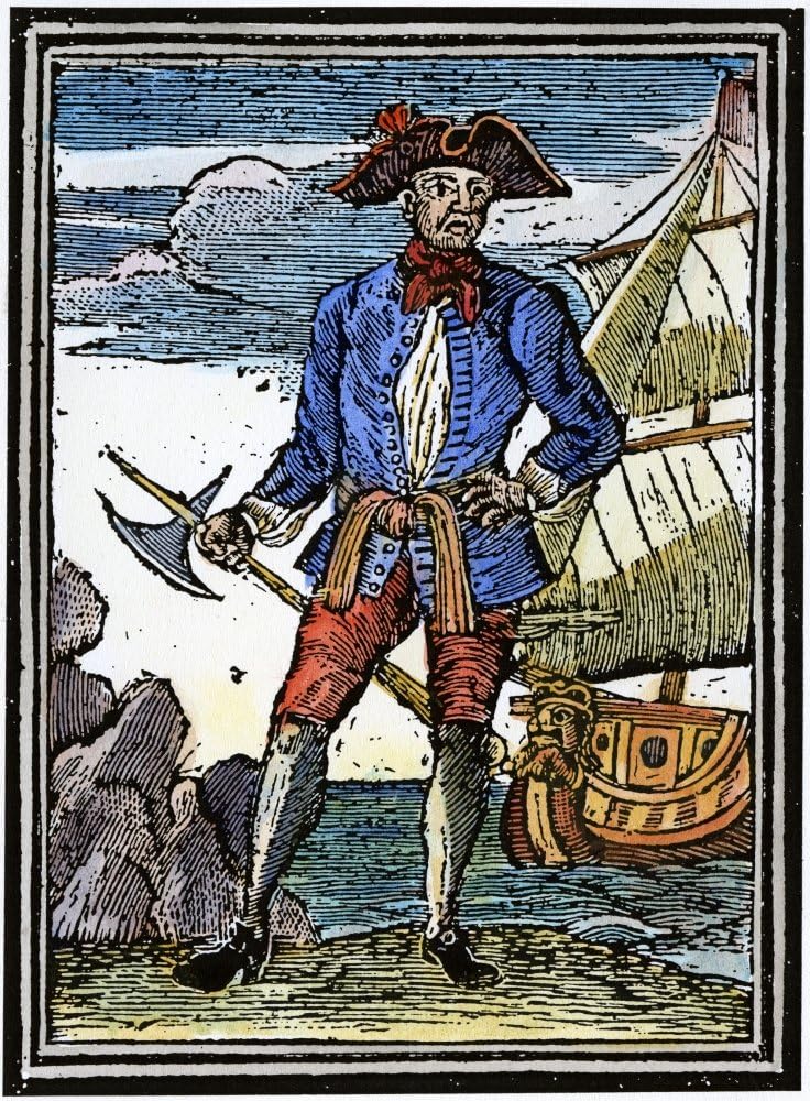 Pirate Edward England Nn Edward Seegar English (Irish Born) PirateNenglish Woodcut 1725 Poster Print by (24 x 36)