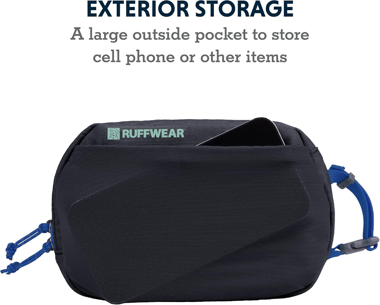 Ruffwear, Stash Bag Plus Pickup Bag Dispenser for Dog Owners, Basalt Gray