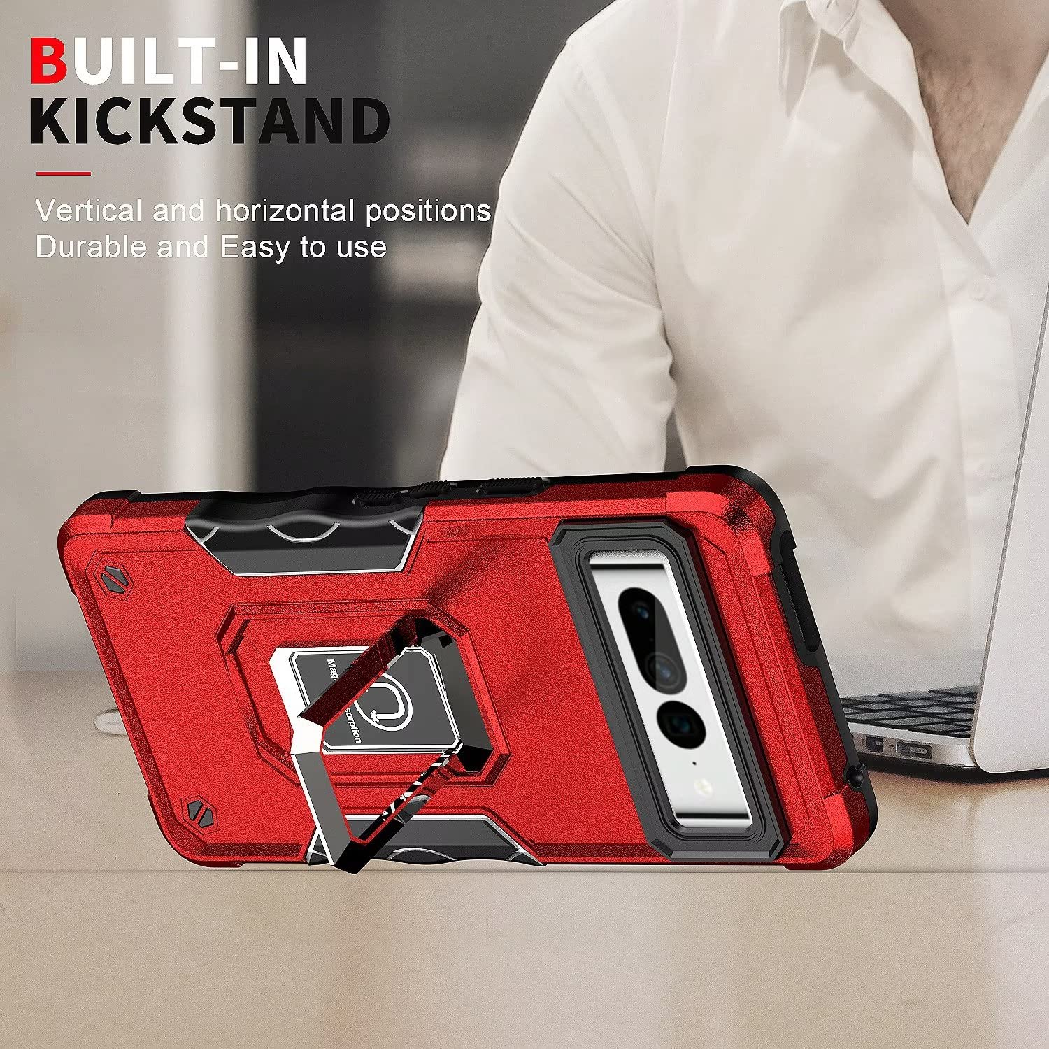 ESONG Cover per Google Pixel 7 PRO,Custodia Protettiva di Grado