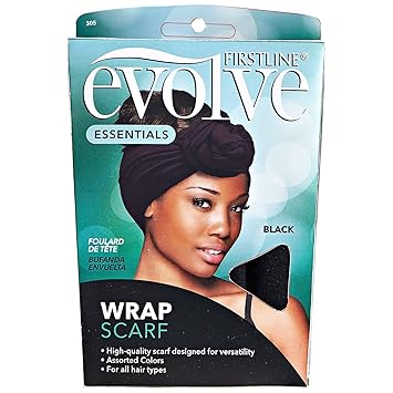 Evolve Black Wrap Scarf