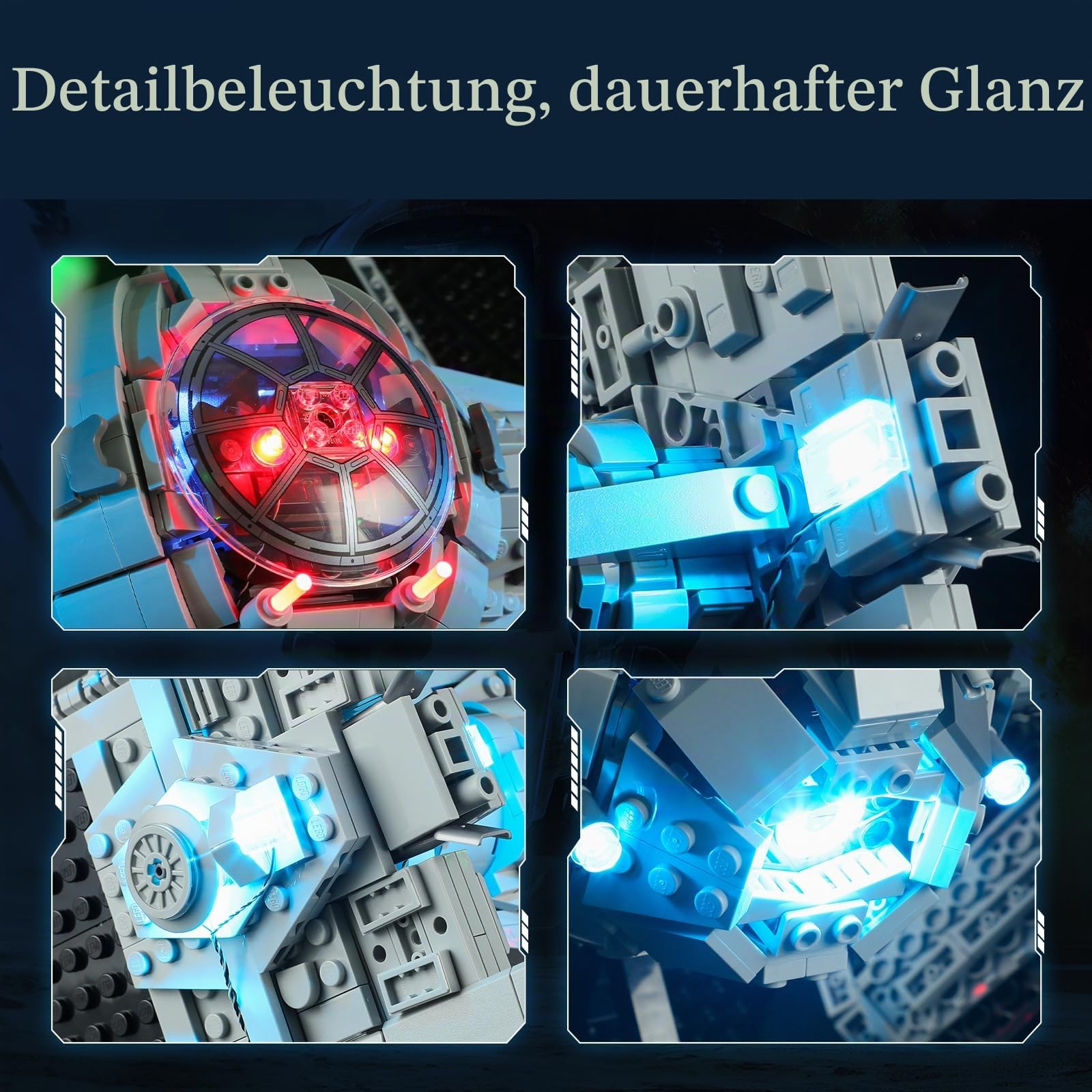 BRIKSMAX LED Beleuchtung kompatibel mit LEGO 75382 TIE Interceptor
