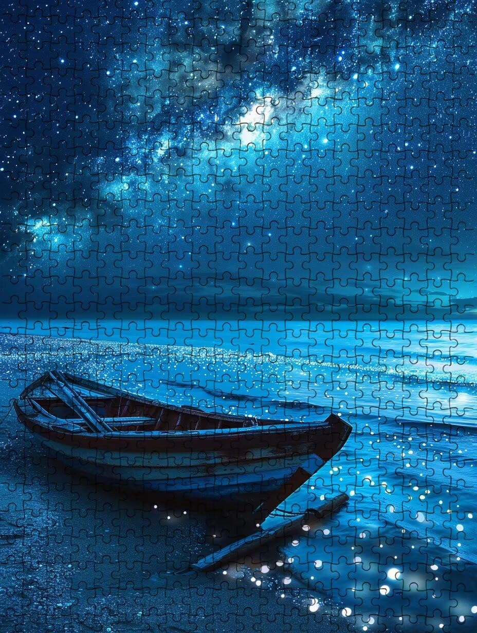 Blaues Meer Puzzle 5000 Teile Erwachsene, Jigsaw Puzzle 5000 Teile, Komplex Herausfordernd Puzzles, Familie Aktivität Spiele, Impossible Klassische Puzzles, für Wanddekoration und Geschenke FNKL2-620
