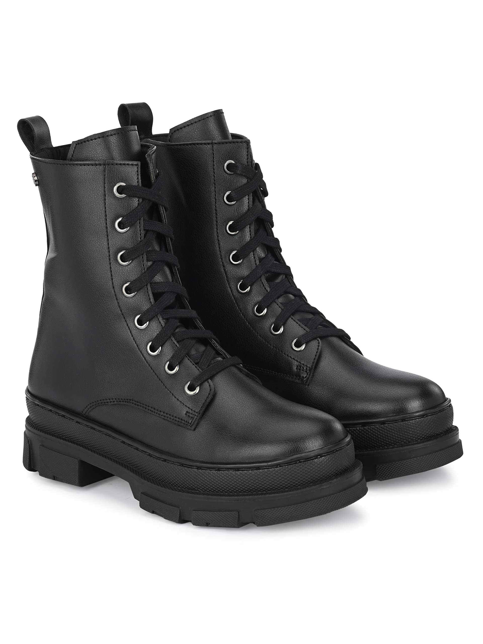 Delize Black Women’s Vegan Leather Derby Ankle Boots 61795-39 (B0BQYZNMJ6) Amazon Price History, Amazon Price Tracker