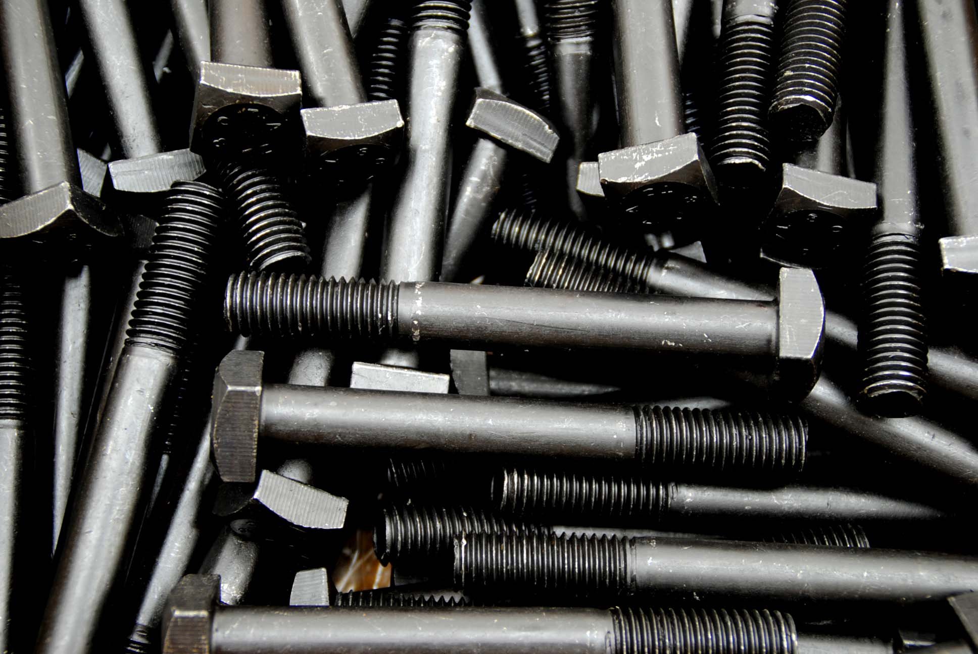 (10) Square Head 5/8-11 x 5 Bolts Unplated A307 15/16" Sq