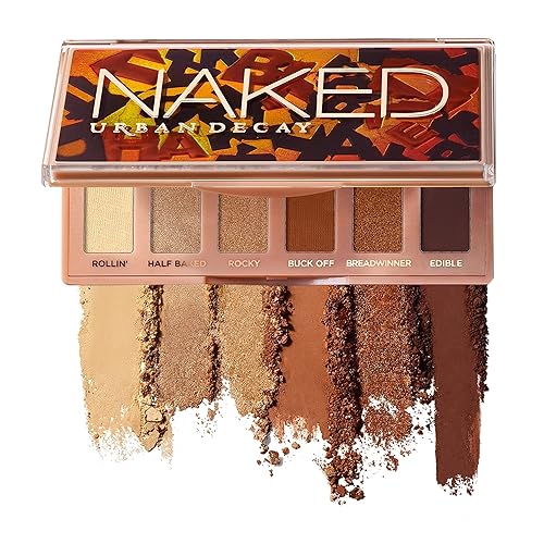 URBAN DECAY Naked Mini Eyeshadow Palette - 6 Shades - Great for Travel - Ultra-Blendable, Rich Colors with Velvety Texture - Up to 12 Hour Wear