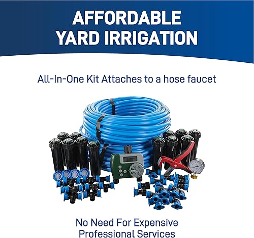 Miniatura 20 de Sistema de aspersores que va en el suelo con B-hyve, Wi-Fi, temporizador de riego y concentrador