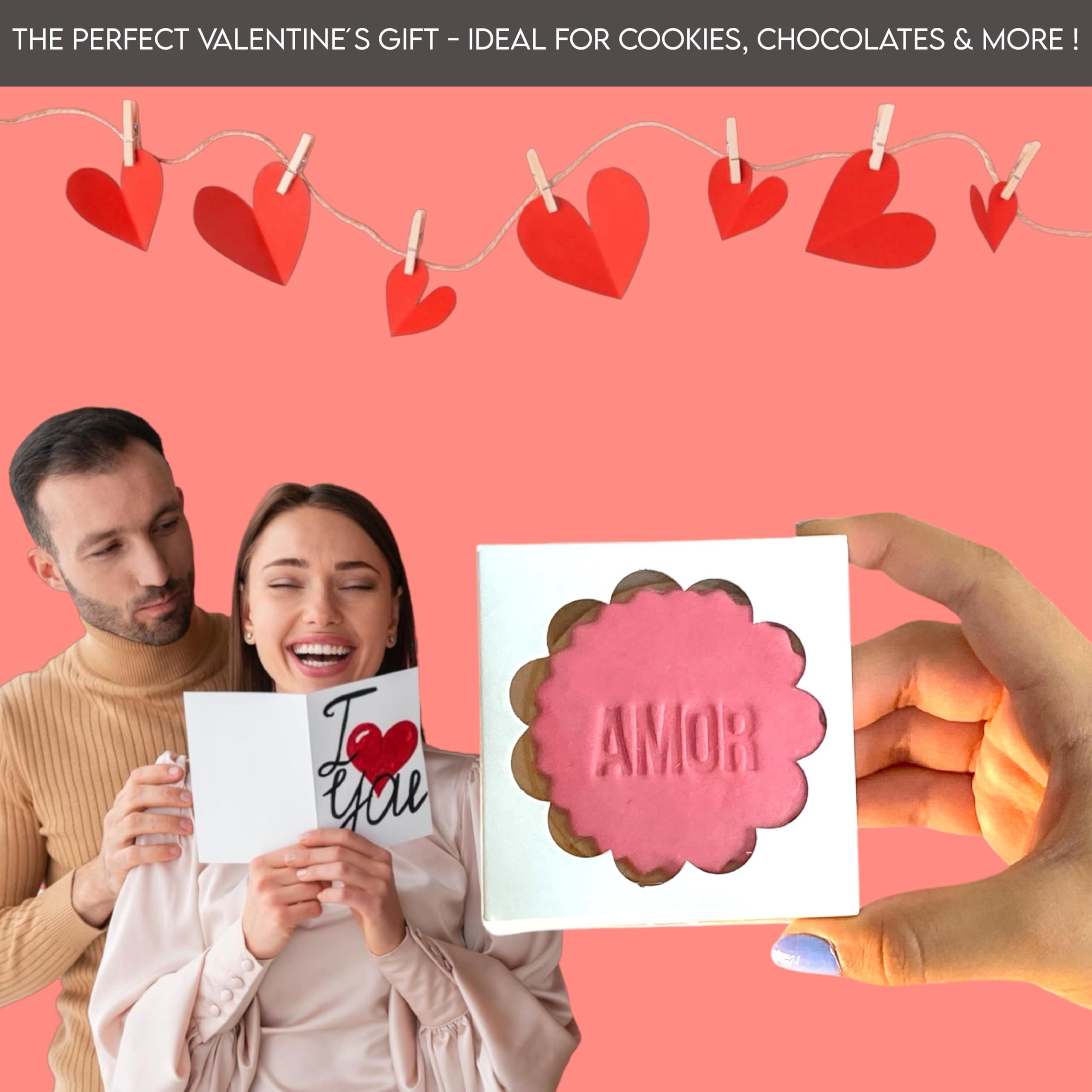 VASSAPACK 40 Pcs Small White Bakery Boxes with Flower-Shaped Clear Window - 3.22