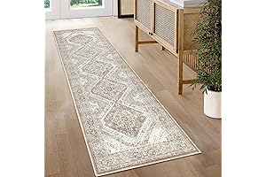 KUTA Oriental Washable Runner Rug: 5ft Hallway Elegance