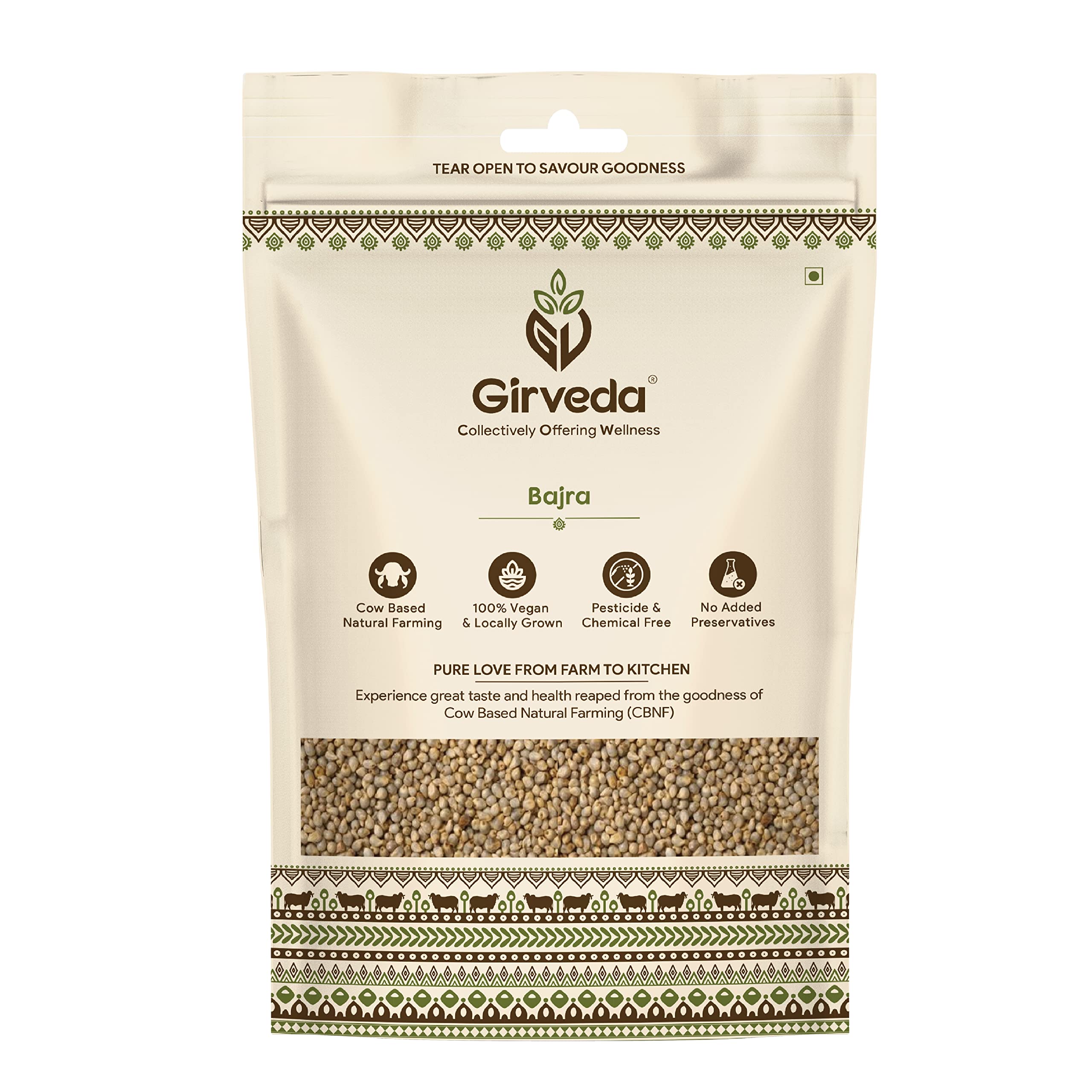 Girveda 500gm Bajra Pearl Millet Whole (BAJRA) Cow Based Natural Faming Product From GIR (B09N7DZCSH) Amazon Price History, Amazon Price Tracker