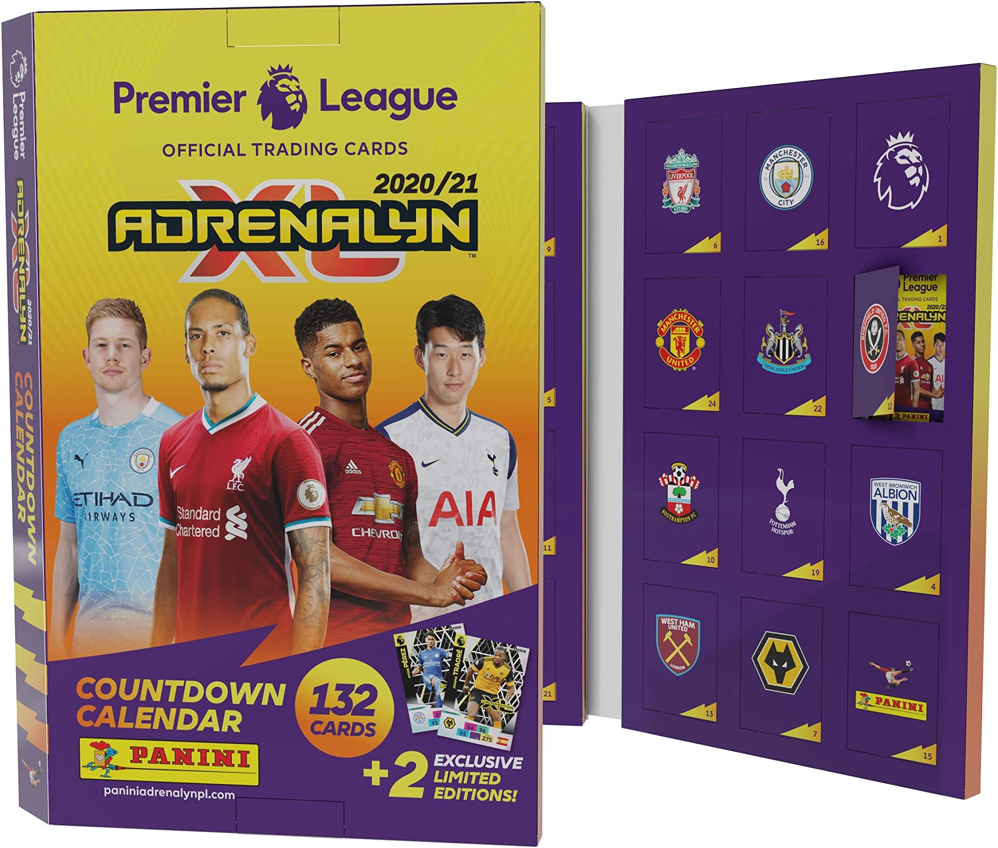 PaniniNational Soccer Club Premier League 2020/21 Adrenalyn XL Countdown Calendar