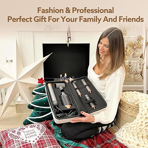 Miniatura 7 de Cepillo secador de pelo y moldeador de aire 5 en 1, ionico negativo de alta velocidad, secado rápido, estilizador múltiple con rizador de aire